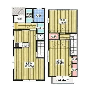 セントラルコート B【1階】の間取り