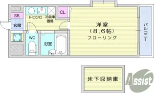 ルーメスト原町【4階】の間取り