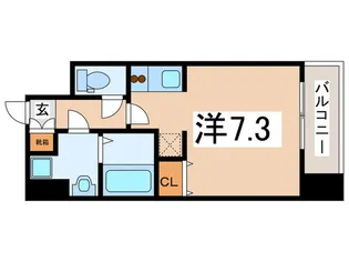 クレア-トクラウン天王寺【5階】の間取り