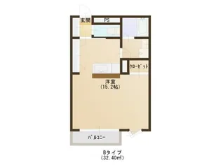 フラットレット笠神【1階】の間取り