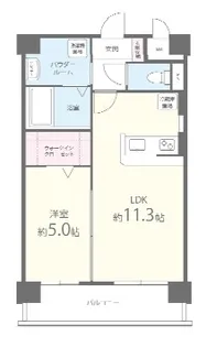 パインローズ福岡東【7階】の間取り