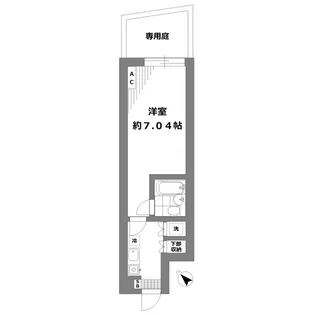モダンフォルム永福パートI【1階】の間取り