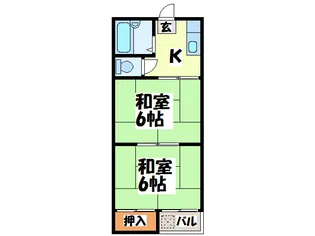 コーポギャラクシー【1階】の間取り