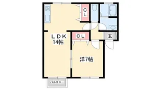 小沢ハイツ【2階】の間取り