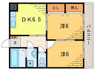 コーシンマンション【2階】の間取り