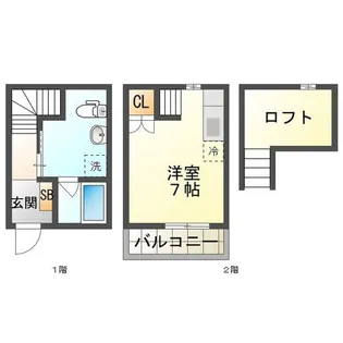 コーディエライト【2階】の間取り