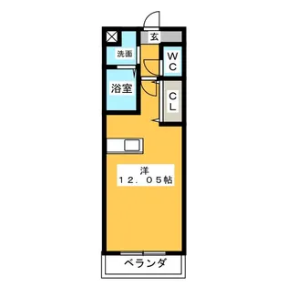 ファミーユK.S【2階】の間取り