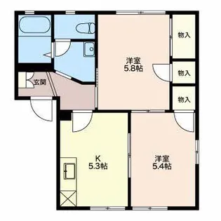 フレグランス印野【1階】の間取り