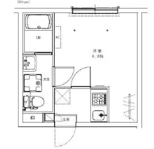 シャンファーレルリエ一之江サウス【1階】の間取り