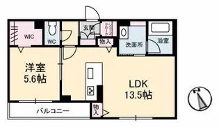 ポートカルチェ東川口【2階】の間取り