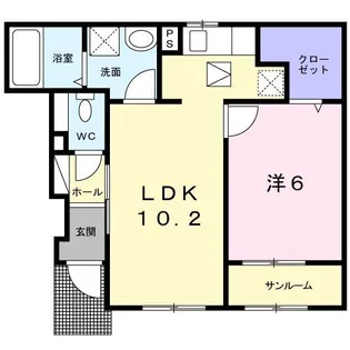 コントレイル【1階】の間取り