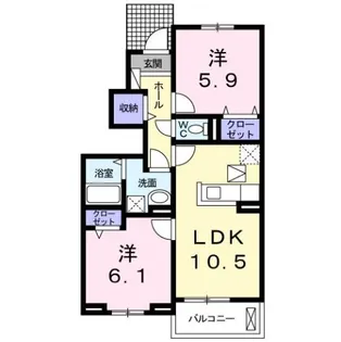 グレイス新【1階】の間取り
