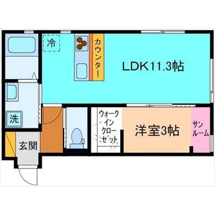 BELL WOOD【2階】の間取り