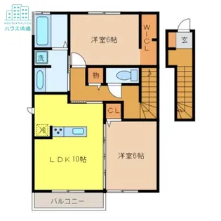 インペリアル【2階】の間取り