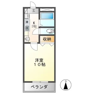 エラルジール山王【3階】の間取り
