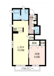 Comodo PatioB(コモド パティオビー)【1階】の間取り