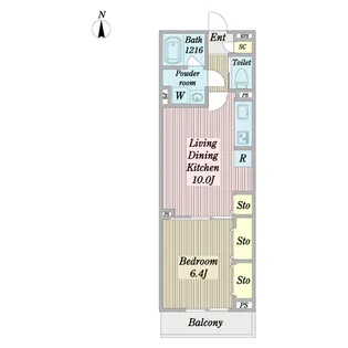 スカイエール【2階】の間取り