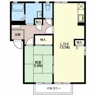 ライフタウンサンライズ【1階】の間取り