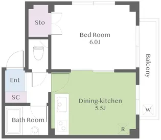 第2大成マンション【1階】の間取り