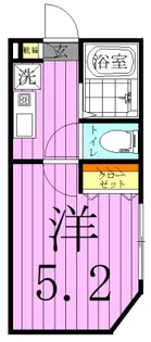 エクセルフォルム五反野【2階】の間取り