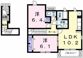 メイフラワー【2階】の間取り