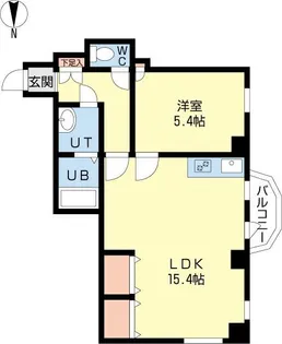 水車町マンション【6階】の間取り