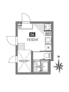 四谷アパートメントE【1階】の間取り