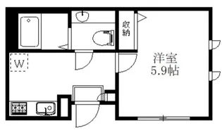 ポムメゾン【1階】の間取り