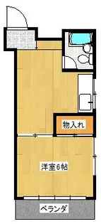 コーポハラ【3階】の間取り