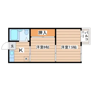 門前町マンション【2階】の間取り