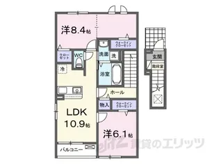 セレスティアII【2階】の間取り