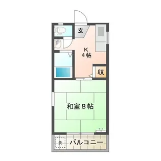 コーポ田中【2階】の間取り