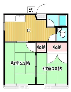 山岸アパート【2階】の間取り