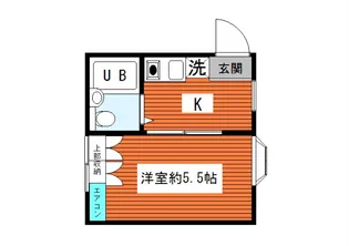 フラワーコーポ【2階】の間取り