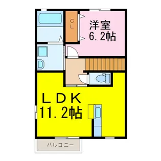 アネックス古河C D【2階】の間取り