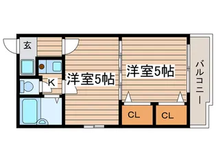 エスト葵南マンション【5階】の間取り