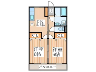 サンベ-ル 1号棟【1階】の間取り