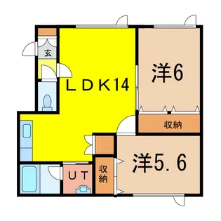ル・クレアージュ【1階】の間取り