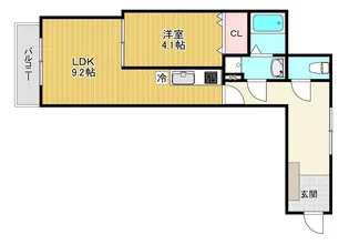 Reterasu光善寺【3階】の間取り