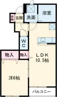 パークハイム中一の沢【1階】の間取り