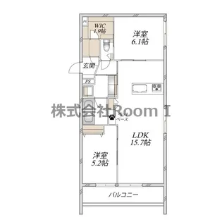 【ペット共生】ヘーベルメゾン アトル【旭化成ヘーベルメゾンHEBEL【2階】の間取り