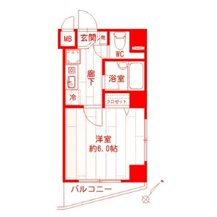 HOUZEN VII【7階】の間取り