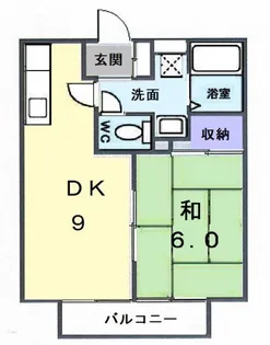 グリーンダイヤ【2階】の間取り
