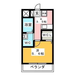 ワイエスディBLD【3階】の間取り