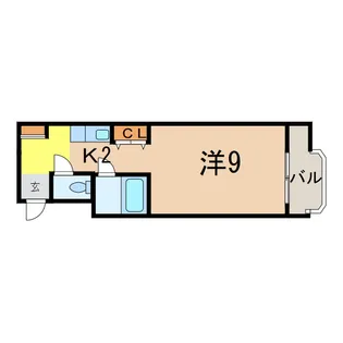 メゾン・ド・ノール【9階】の間取り