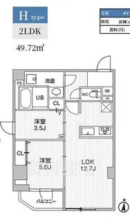 S-RESIDENCE亀戸balm【5階】の間取り
