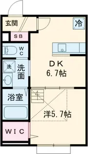 リーブルコート東小岩【2階】の間取り