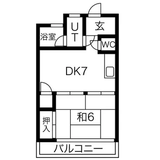 シャトル西野【3階】の間取り