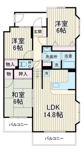 第二グリーンパーク【2階】の間取り