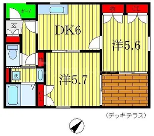 クレセントコート【1階】の間取り
